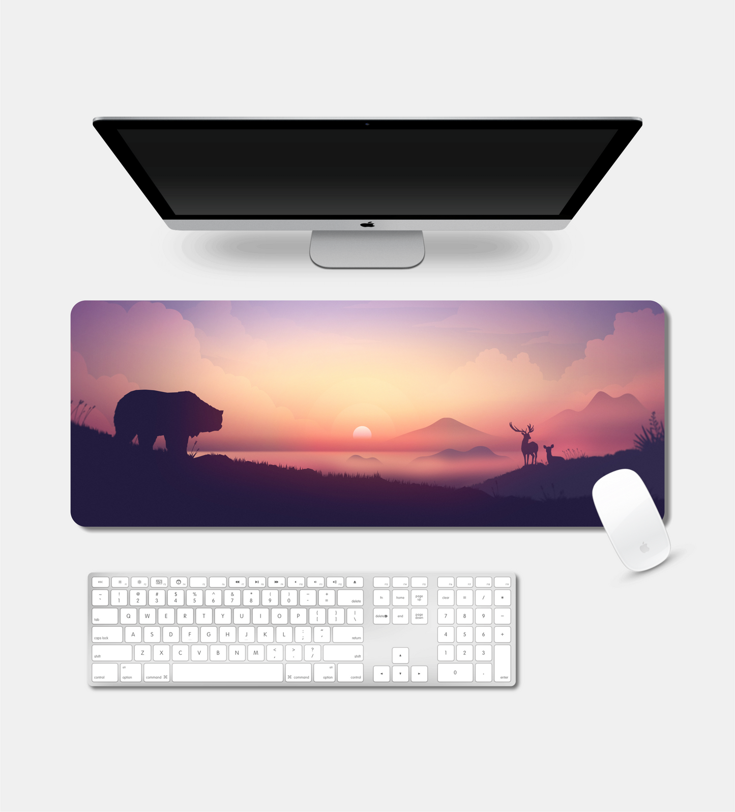 Sunset Silhouette Desk Pad