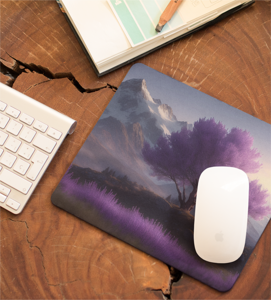 Alpine Landscape Square Mouse Pad