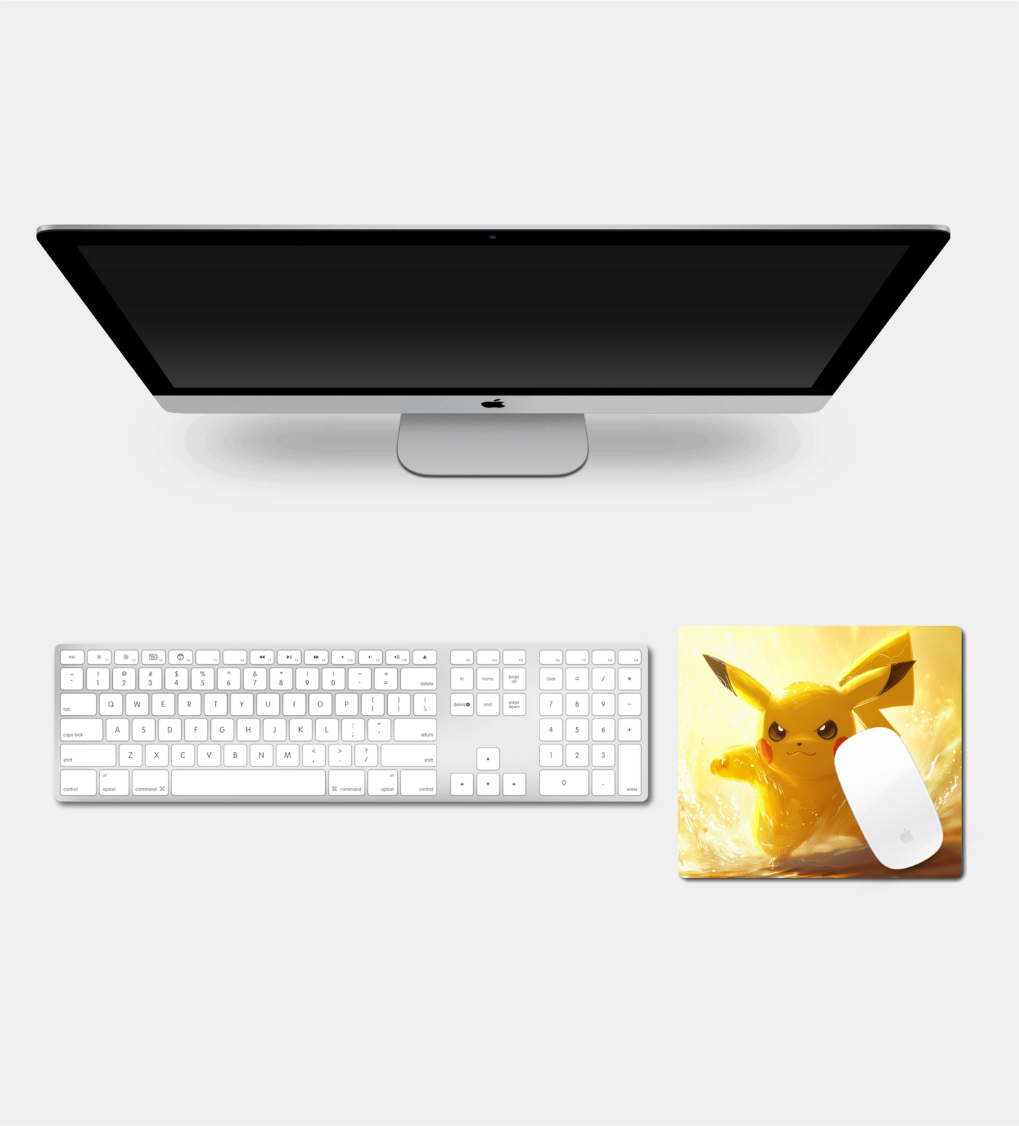 Dynamic Pikachu Square Mouse Pad