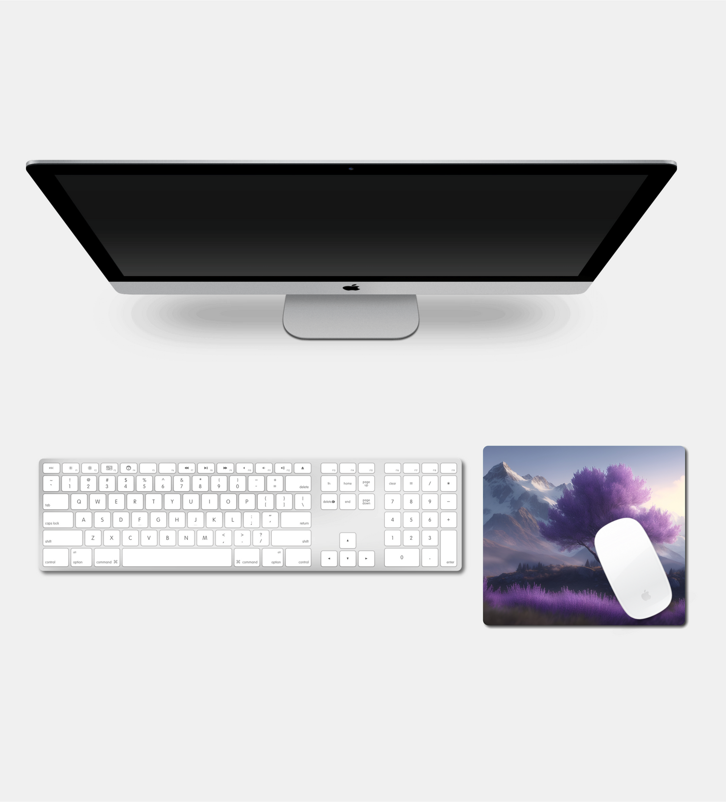 Alpine Landscape Square Mouse Pad