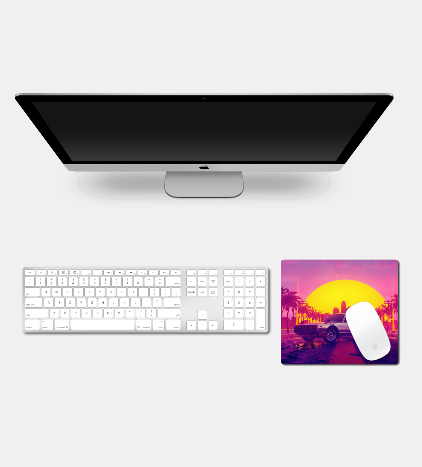 Liberty City Skyline Square Mouse Pad