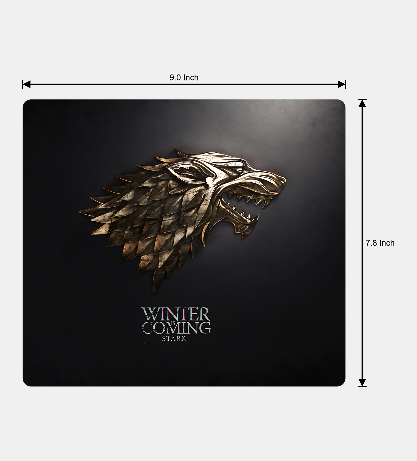 GOT Stark Sigil Square Mouse Pad