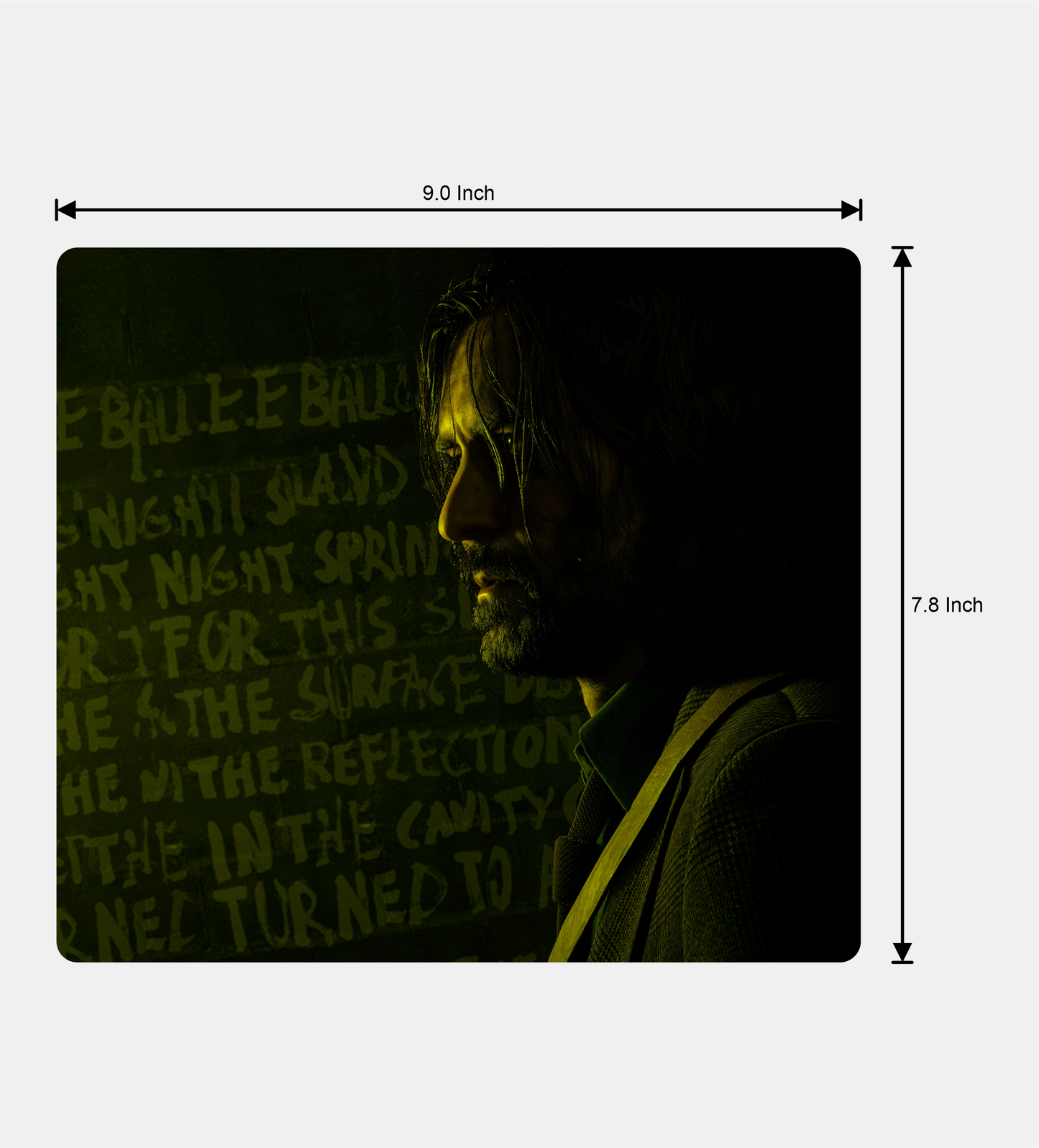 Alan Wake 2 Square Mouse Pad